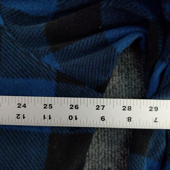 Wrangler Authentics Button Up Long Sleeve Shirt Size XLT Blue Plaid - Picture 5 of 10